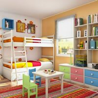 Интерьер детской комнаты для двоих